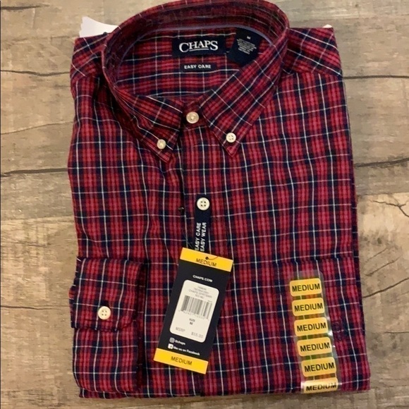 Men’s Chaps Long Sleeve Button Down Shirt - Picture 4 of 6